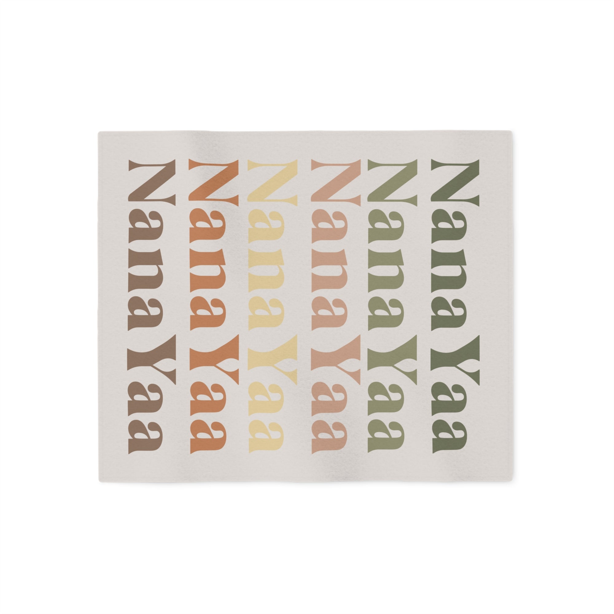 Ombre Serif Font Personalized Repeat Name Sweatshirt Blanket