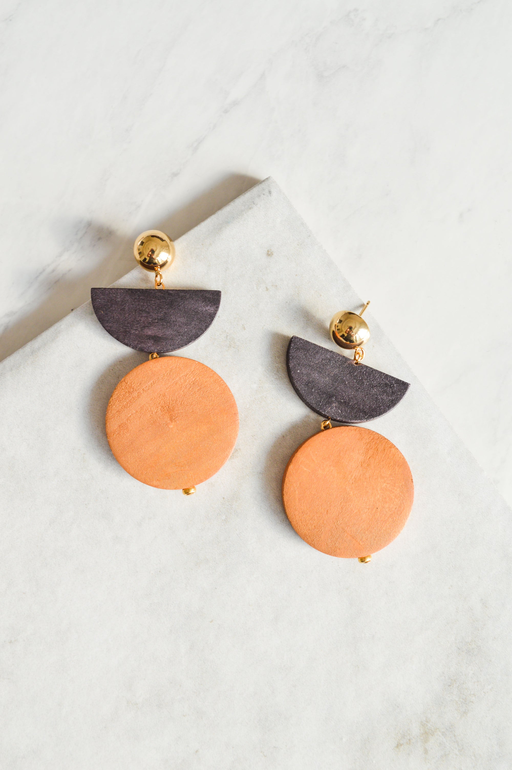 Lovina Wood Drop Earrings