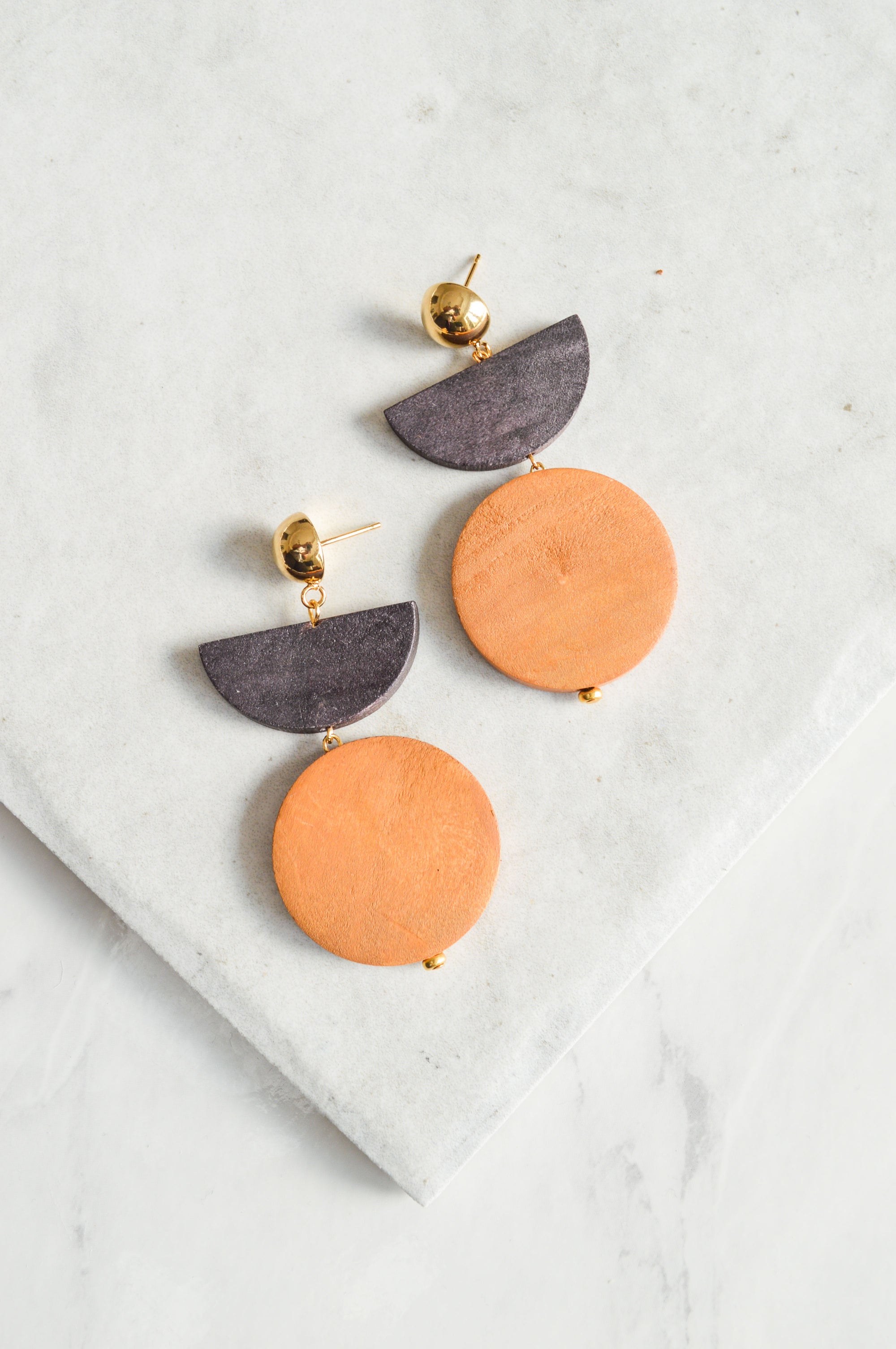 Lovina Wood Drop Earrings