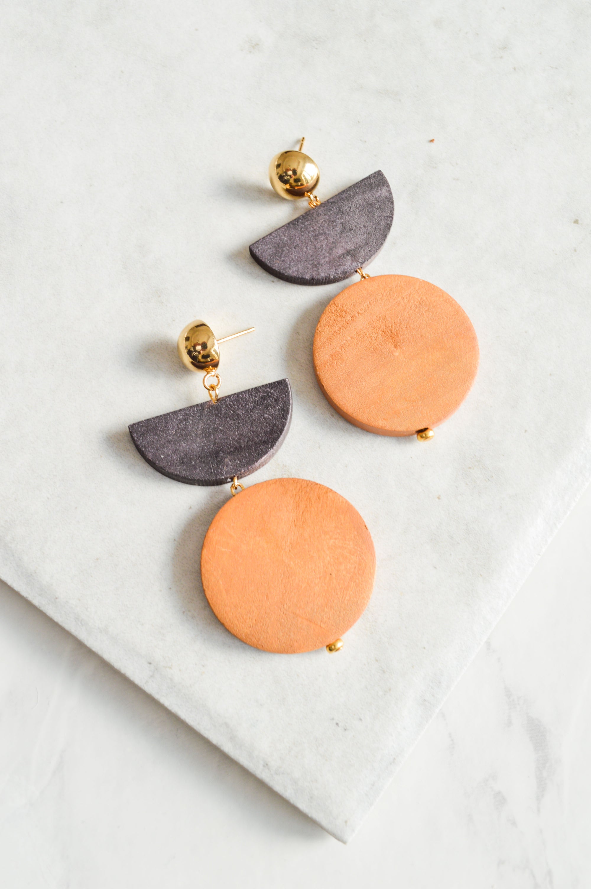 Lovina Wood Drop Earrings