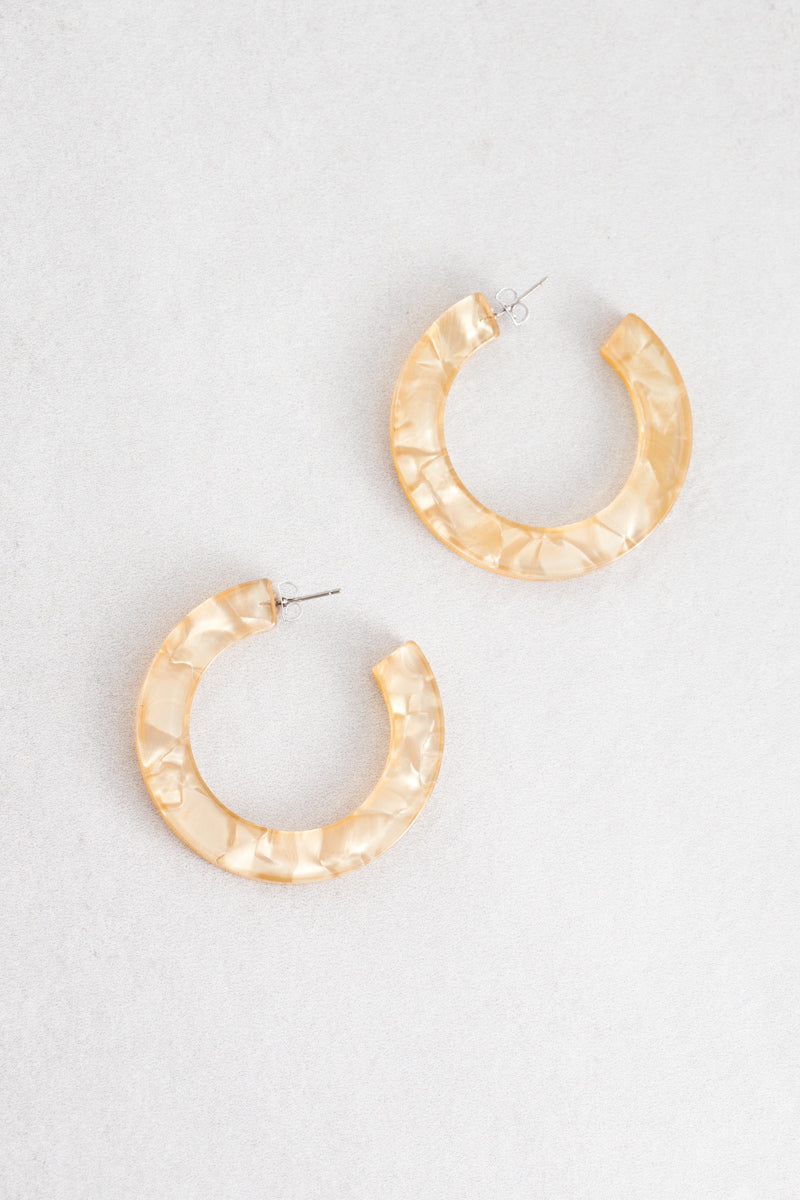 Time Turner Hoop Earrings | Amber