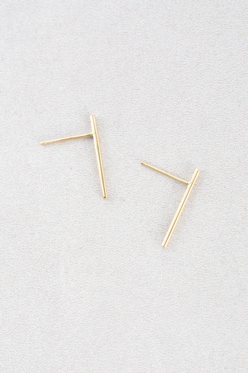 Straight Bar Ear Crawlers (14K)