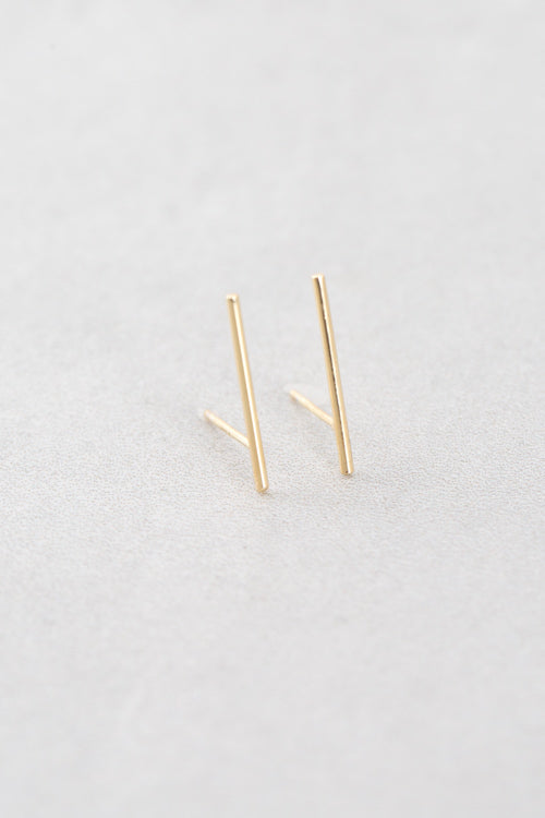 Straight Bar Ear Crawlers (14K)