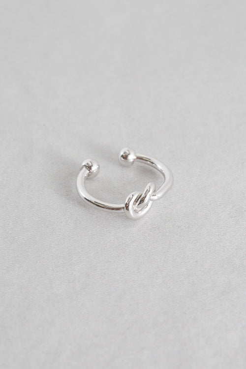 Knot Adjustable Ring | Silver