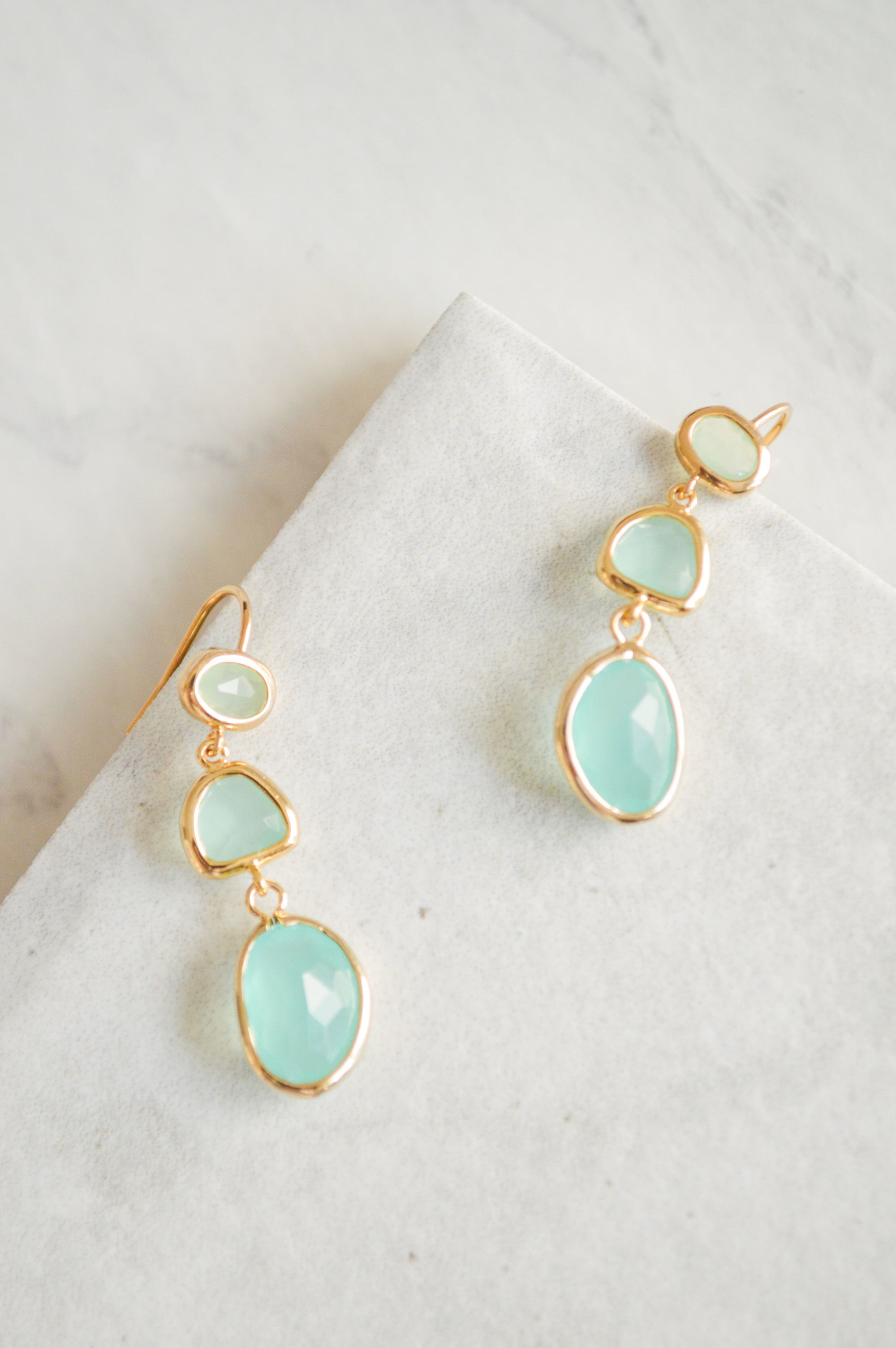 Mint "Jewel"ep Drop Earrings