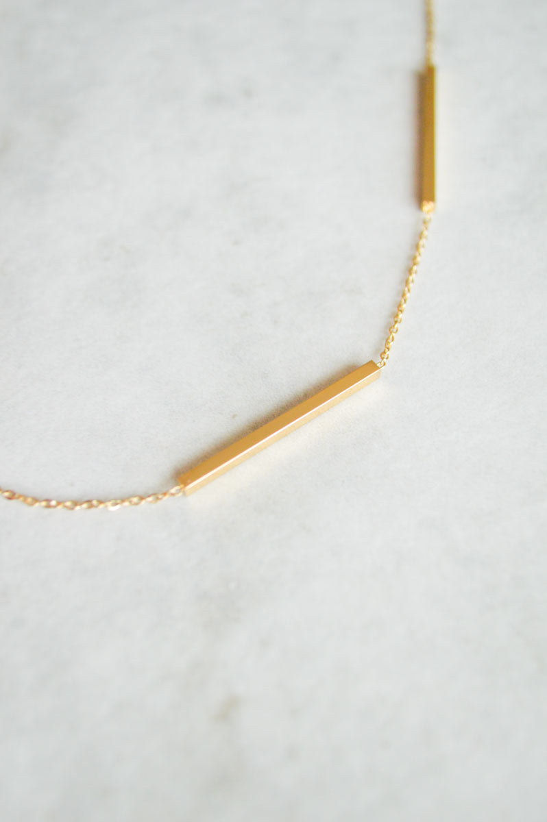 Skip A Beat Necklace | Gold (14K)